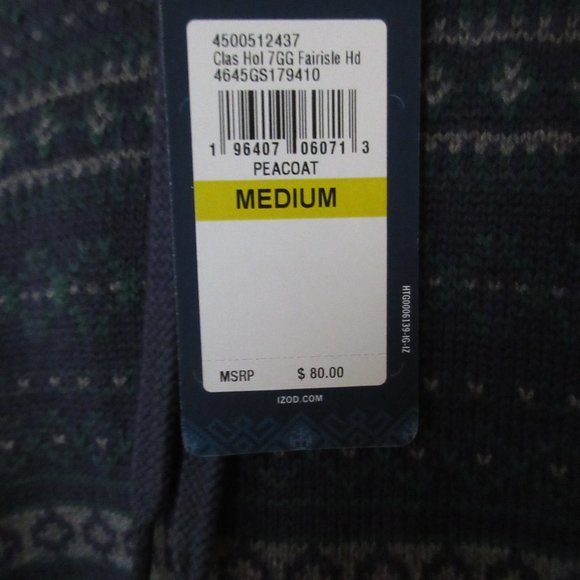 Izod Hooded Sweater NWT SZ  XXL - Picture 3 of 6